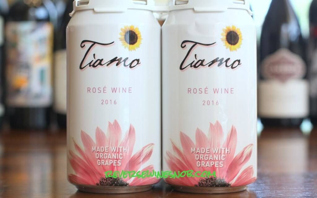 Tiamo Organic Rosé Wine in a Can