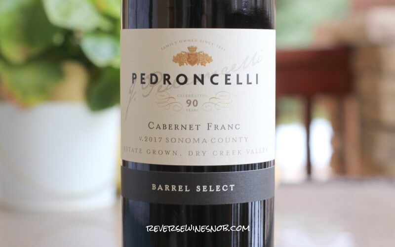 2017 Pedroncelli Barrel Select Cabernet Franc