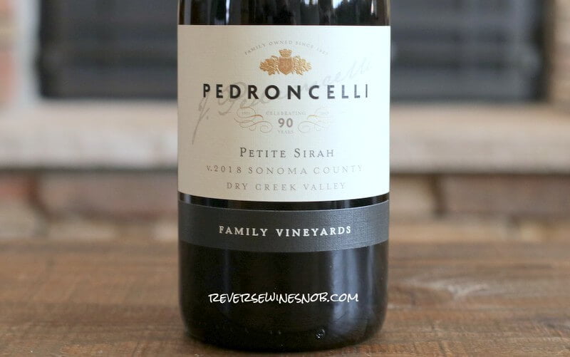 2018 Pedroncelli Family Vineyards Petite Sirah