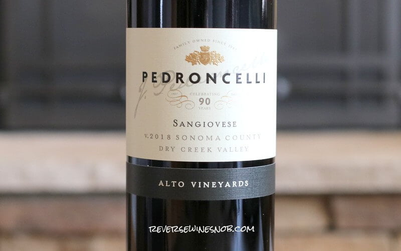 2018 Pedroncelli Alto Vineyards Sangiovese