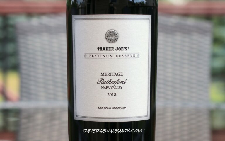 Trader Joe's Platinum Reserve Rutherford Meritage Lot 100 Review