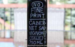 No Fine Print Cabernet Sauvignon - Easy Drinking