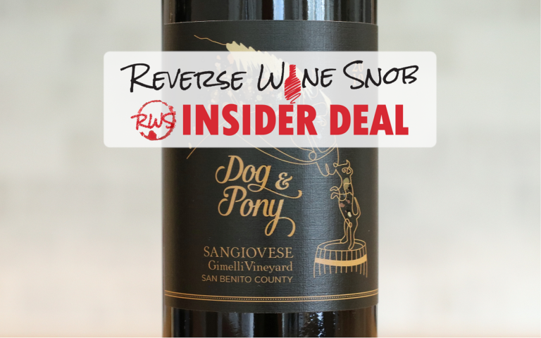 INSIDER DEAL! Comanche Cellars Dog &amp; Pony Sangiovese - Exquisite