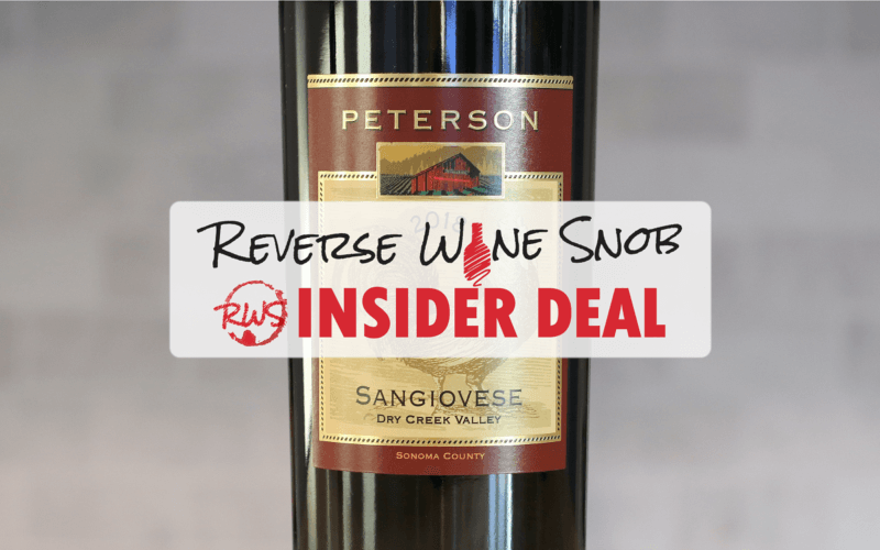 INSIDER DEAL! Peterson Winery Dry Creek Valley Sangiovese