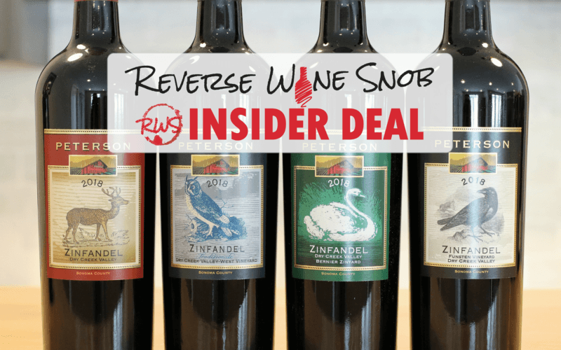 Insider Deal! 45 Off Peterson Winery Dry Creek Valley Zinfandels