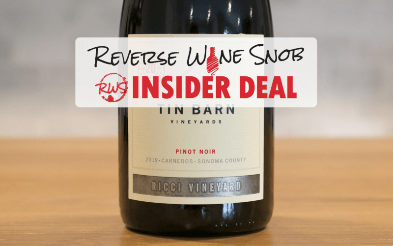 INSIDER DEAL! Single Vineyard Carneros Pinot Noir XX Off
