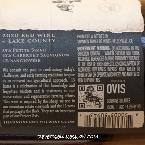 2020 13 Rams Red Back Label