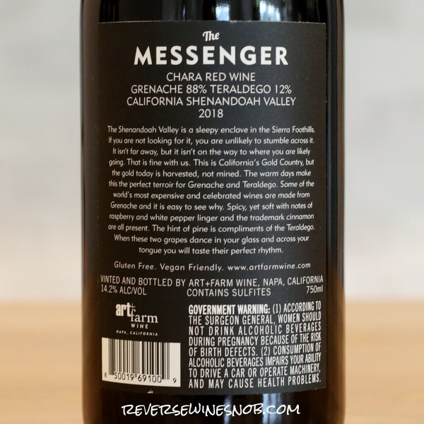 2018 The Messenger Shenandoah Valley Chara Red Back Label