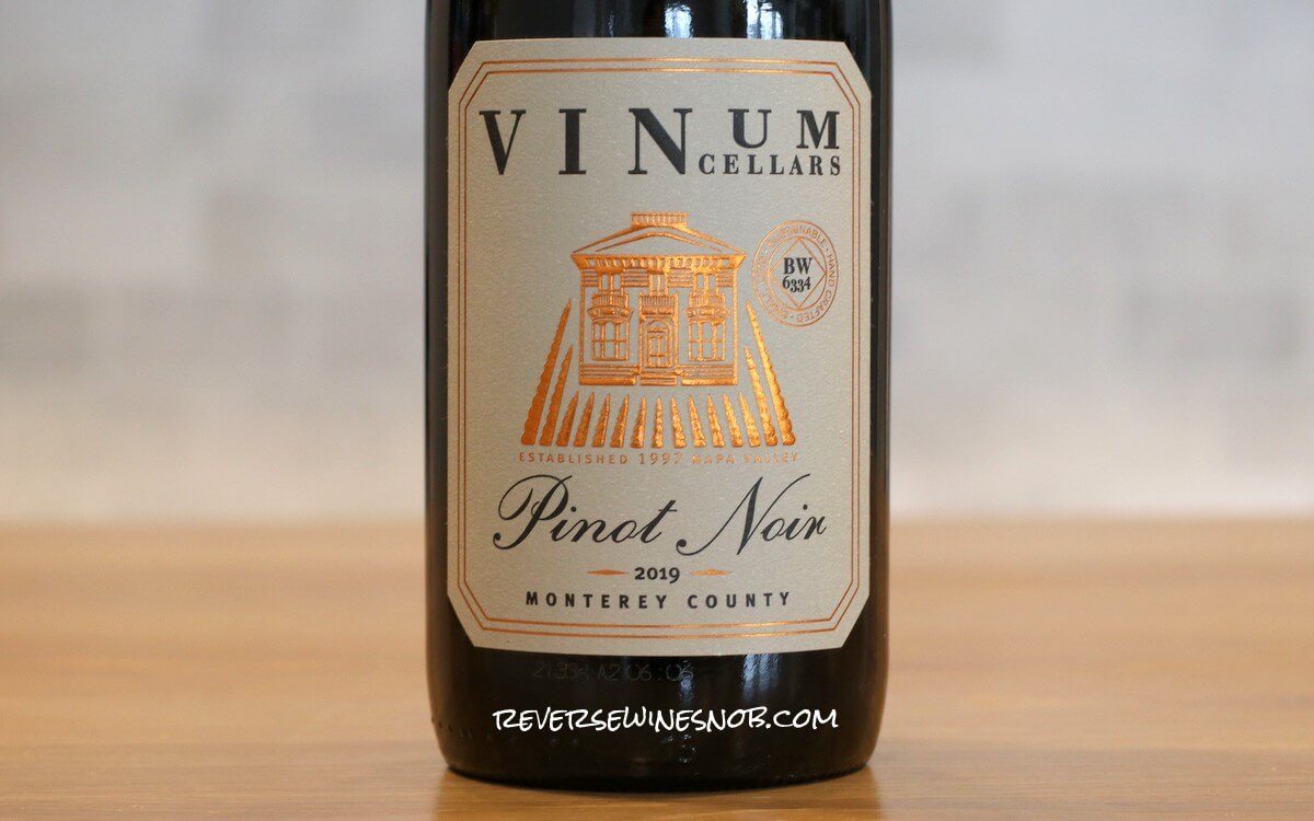 2019 Vinum Cellars Monterey Pinot Noir