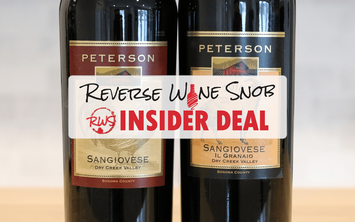 Insider Deal! Peterson Winery Dry Creek Valley Mixed Sangiovese