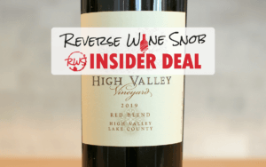 INSIDER DEAL! High Valley Vineyard Red Blend Over HALF OFF!
