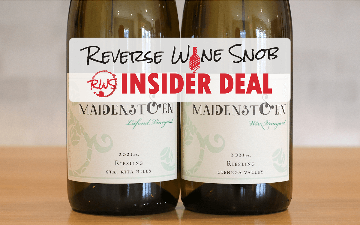INSIDER DEAL! Single Vineyard Maidenstoen Rieslings 42% OFF!