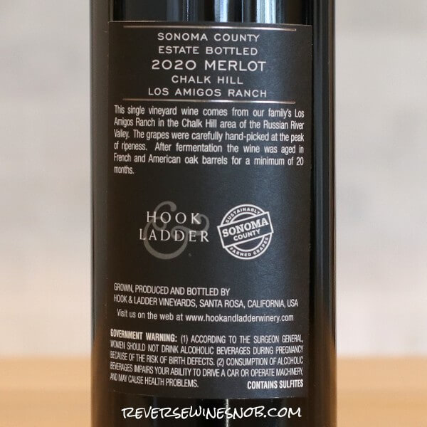 INSIDER DEAL! XX Off Hook & Ladder Chalk Hill Cab and Merlot • Reverse