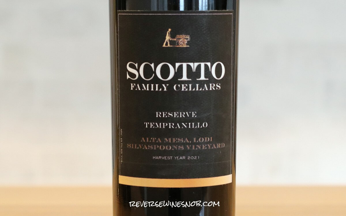 2021 Scotto Family Cellars Reserve Tempranillo