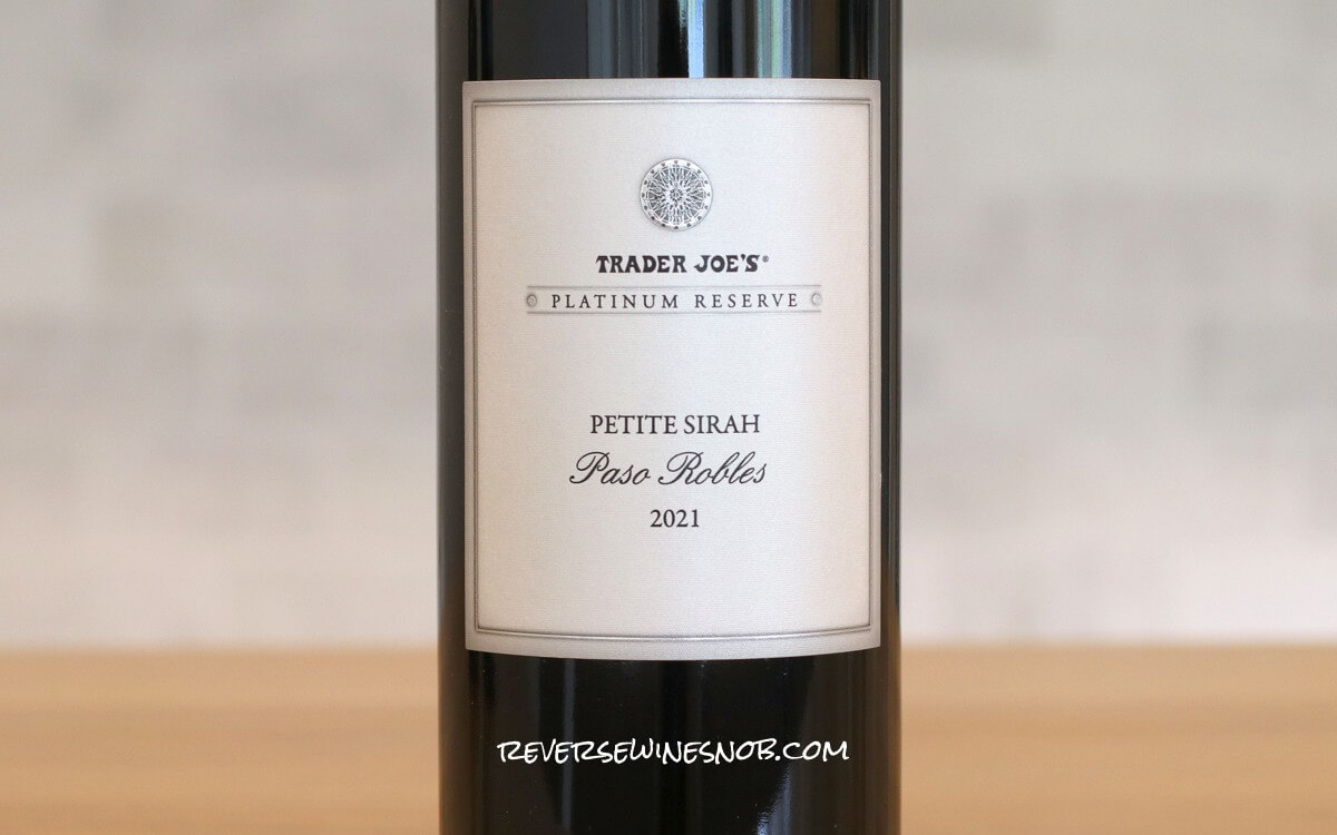 Trader Joe's Platinum Reserve Paso Robles Petite Sirah Review