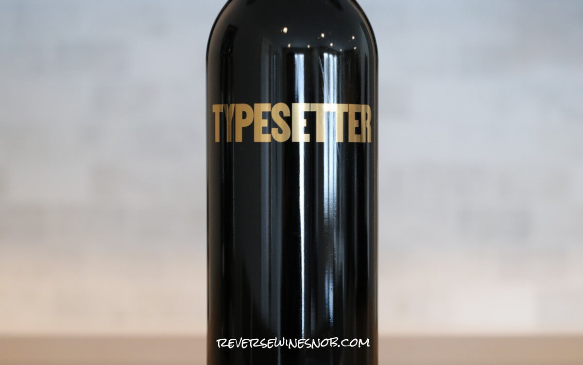 2019 Typesetter Napa Valley Oakville Zinfandel