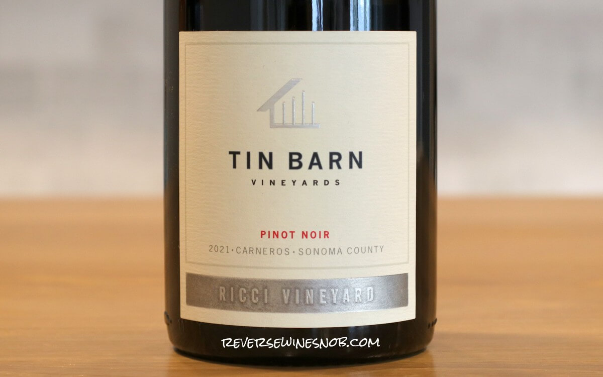 2021 Tin Barn Ricci Vineyard Carneros Pinot Noir
