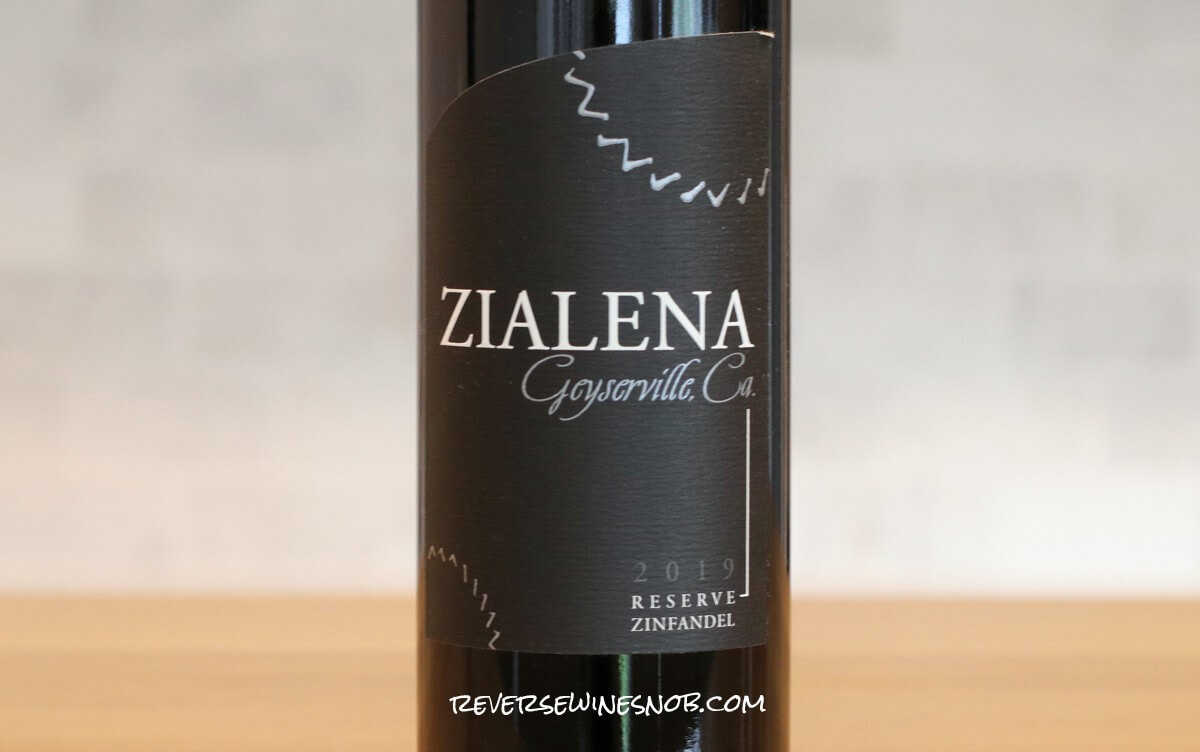 2019 Zialena Reserve Zinfandel