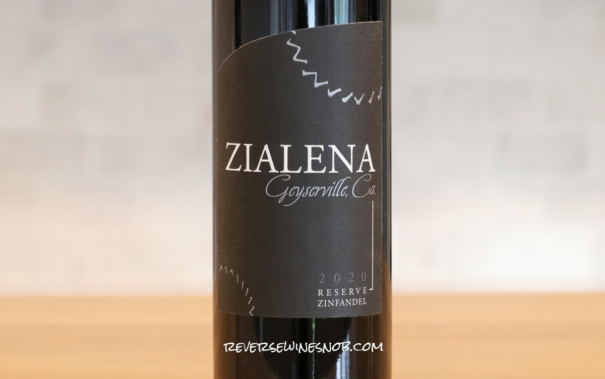 2020 Zialena Reserve Zinfandel