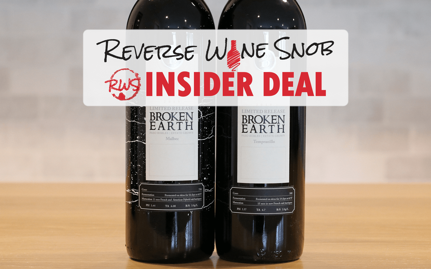 INSIDER DEAL! Broken Earth Limited Release Reds XX% OFF