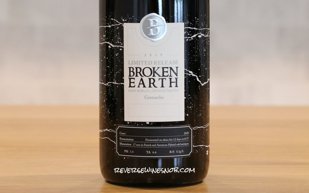 2019 Broken Earth Limited Release Grenache