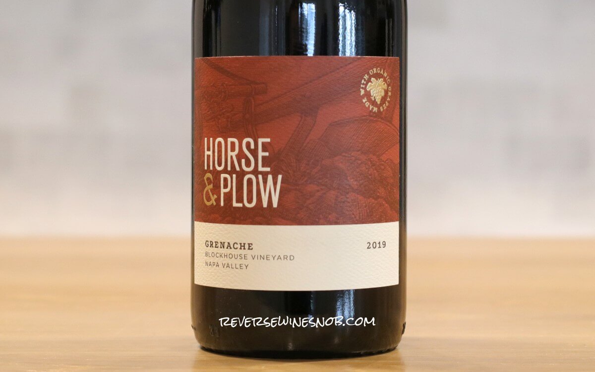 2019 Horse And Plow Napa Valley Grenache