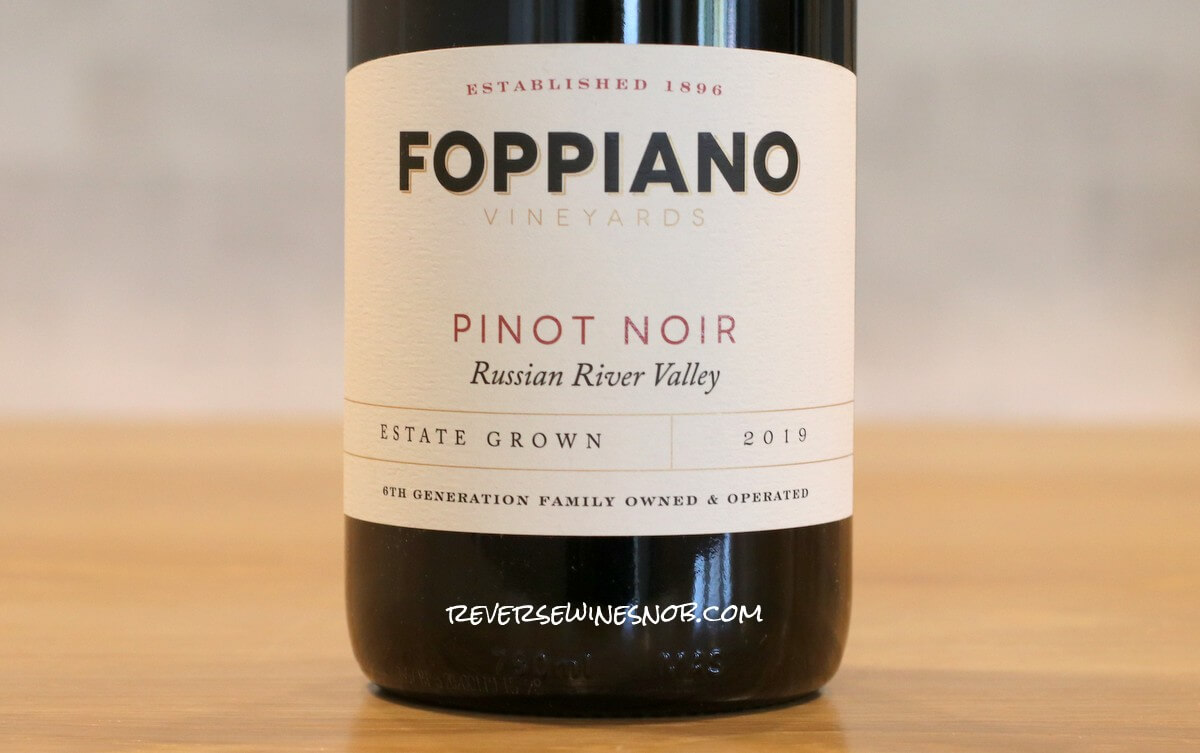 2019 Foppiano Russian River Valley Estate Pinot Noir