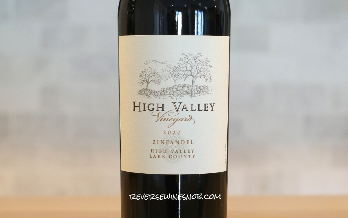 2020 High Valley Vineyard Zinfandel