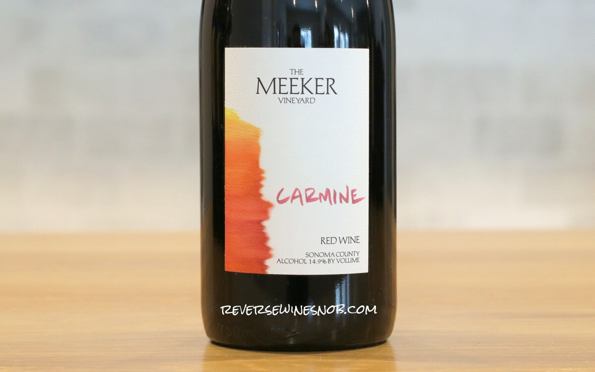 Meeker Vineyard Carmine Watercolor Sonoma County Red Wine