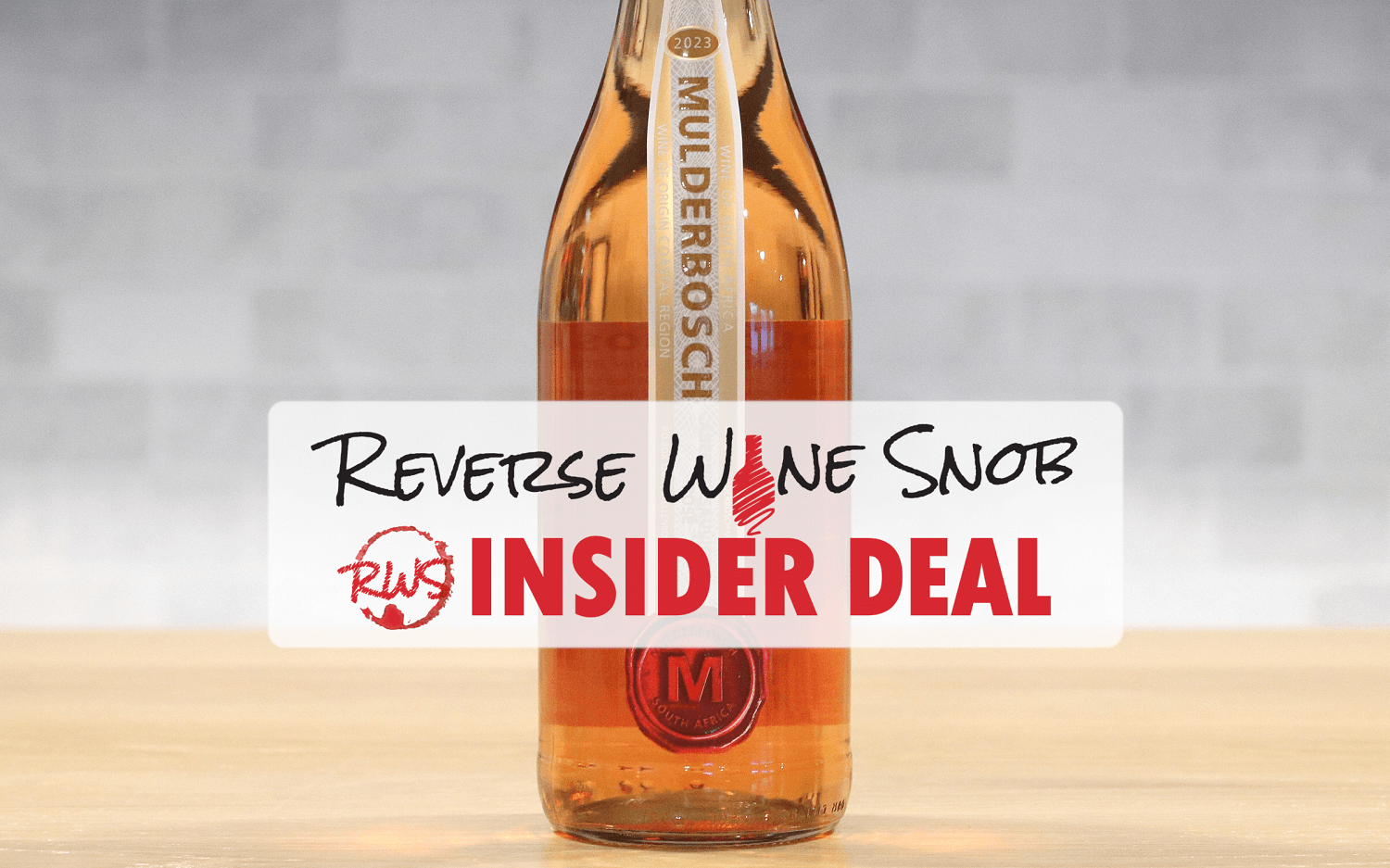 INSIDER DEAL! Mulderbosch Cabernet Sauvignon Rosé - Patio Perfection