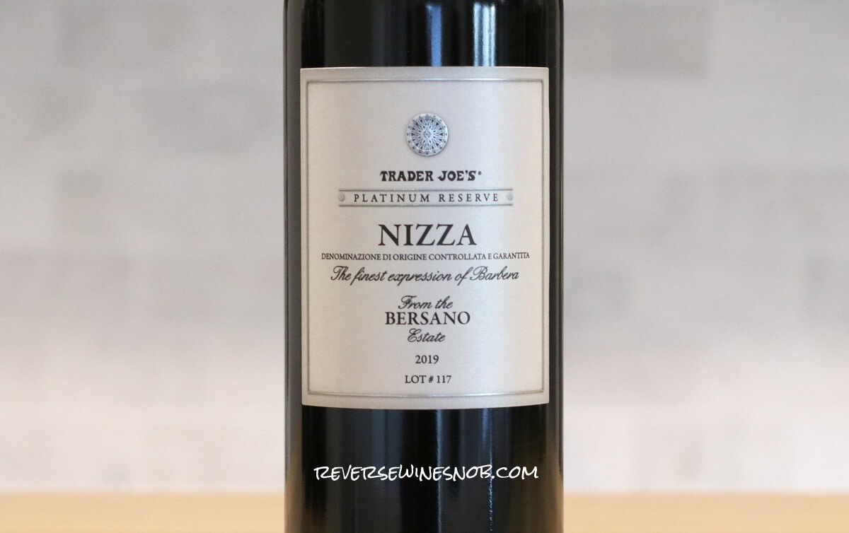 Trader Joe's Platinum Reserve Nizza DOCG Barbera Review