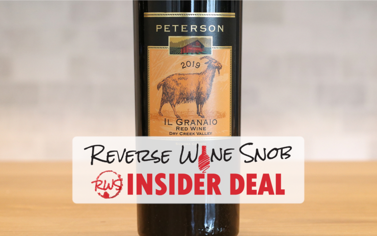 INSIDER DEAL! Peterson Winery Il Granaio Super Tuscan Style Sangiovese