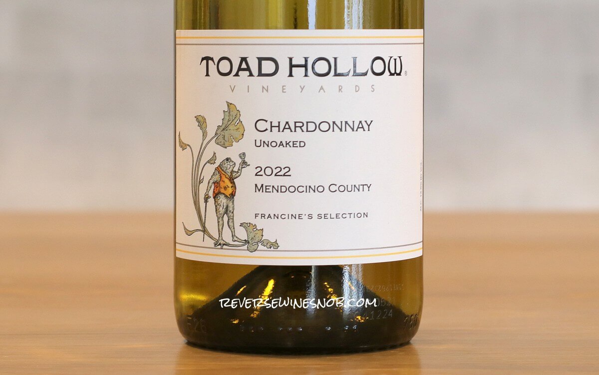 2022 Toad Hollow Francine's Selection Unoaked Chardonnay