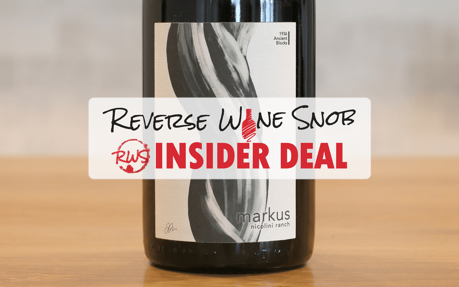INSIDER DEAL! XX% OFF Markus Ancient Blocks Nicolini Ranch Carignane