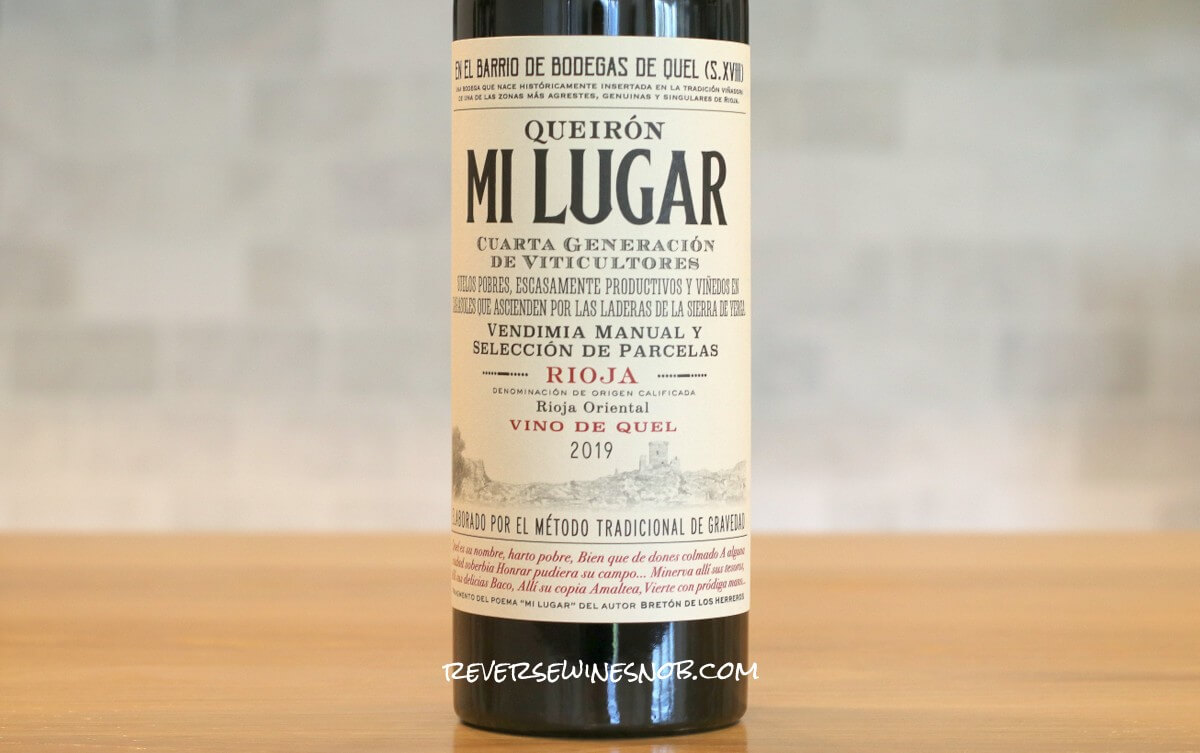 2019 Queiron Mi Lugar Vino De Quel Rioja