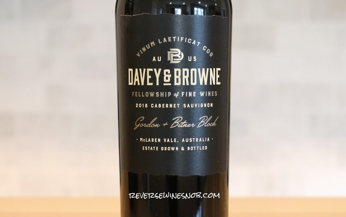 2018 Davey & Browne Gordon + Bitner Block Cabernet Sauvignon