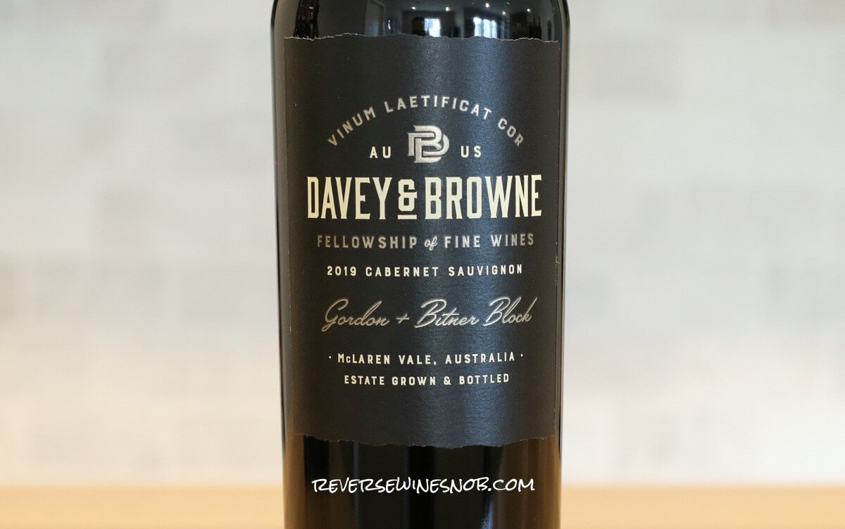 2019 Davey & Browne Gordon + Bitner Block Cabernet Sauvignon
