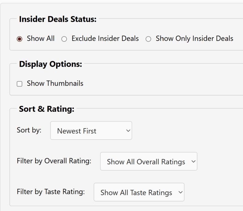 Unlock all our filters and sorting!