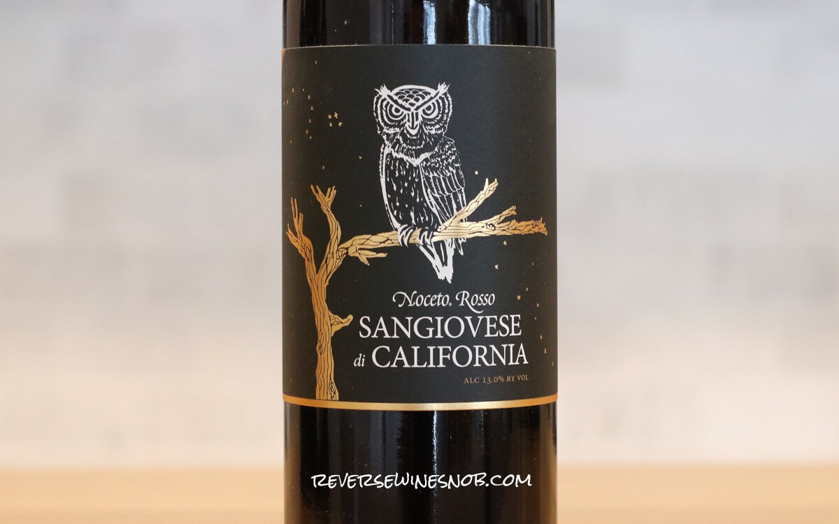 Vino Noceto Rosso Sangiovese di California