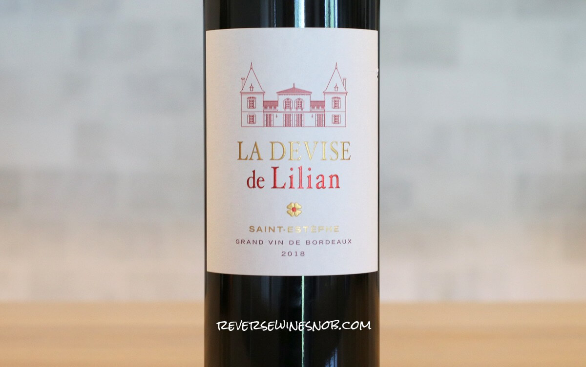 La Devise De Lilian Saint-Estephe Bordeaux Review