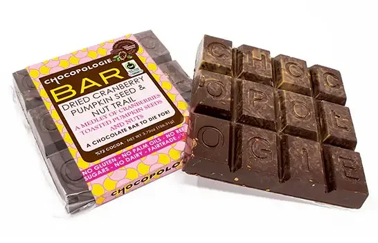 Chocopologie Dried Cranberry Pumpkin Seed And Nut Bar