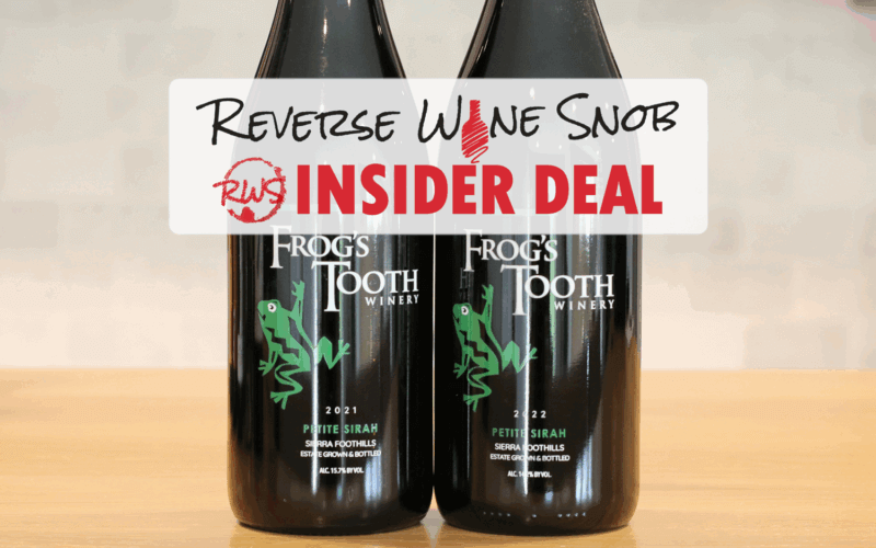 INSIDER DEAL! Pure Petite Sirah Goodness From Frog’s Tooth Winery