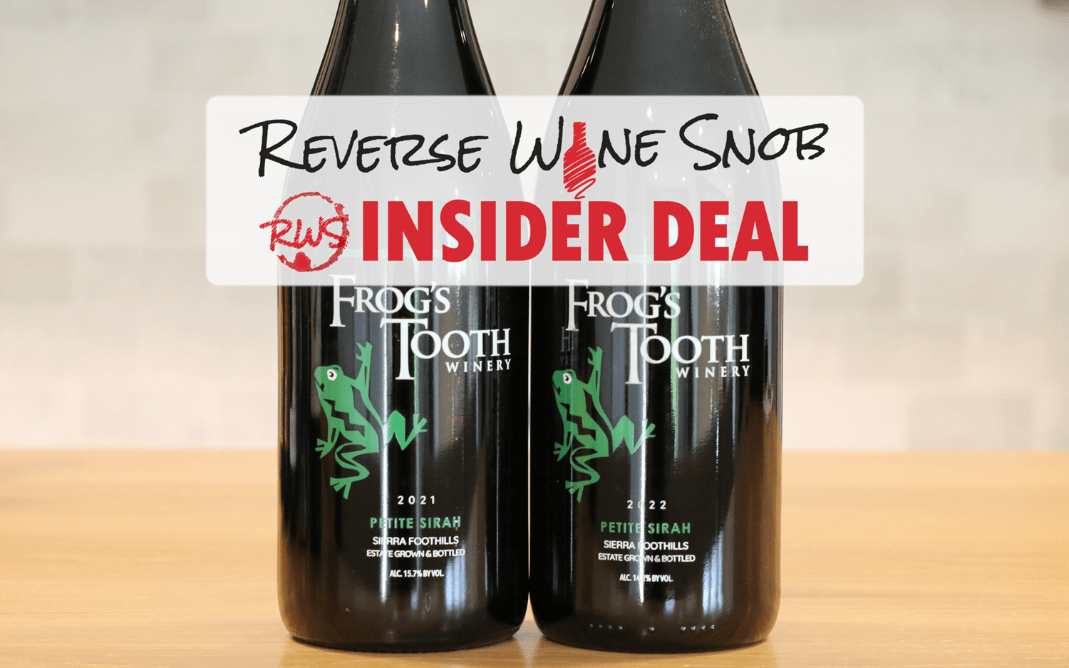 INSIDER DEAL! Pure Petite Sirah Goodness From Frog's Tooth Winery