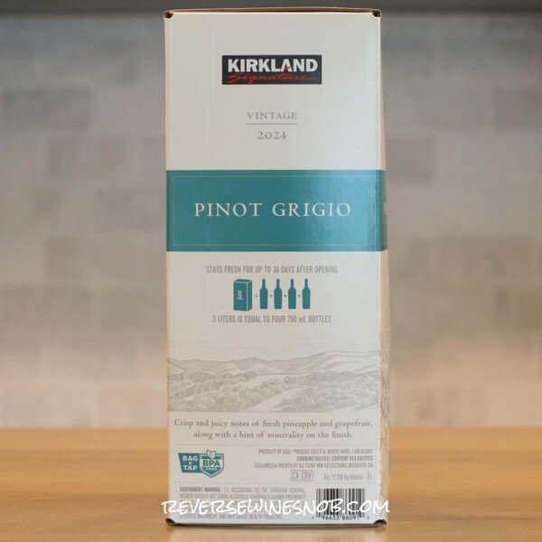 2024 Kirkland Signature California Pinot Grigio Box