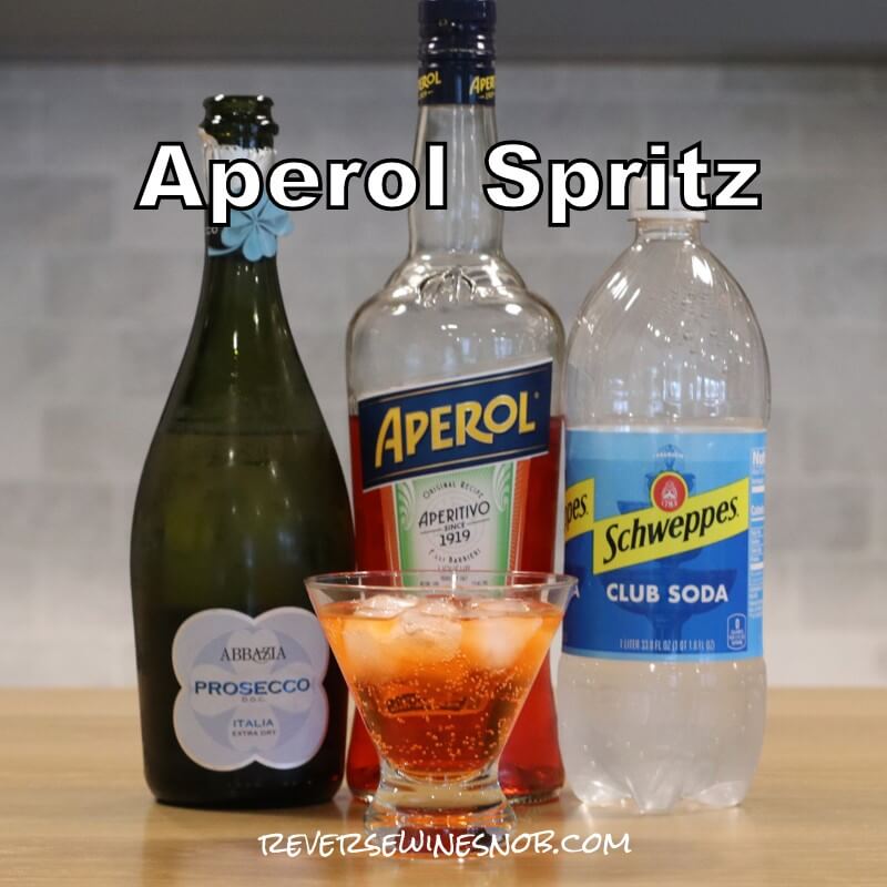 Aperol Spritz Sparkling Wine Cocktail