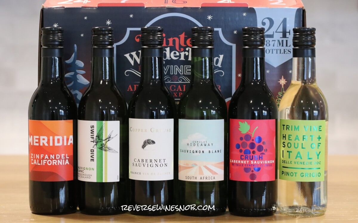 Aldi Winter Wonderland Wine Advent Calendar Days 1-6