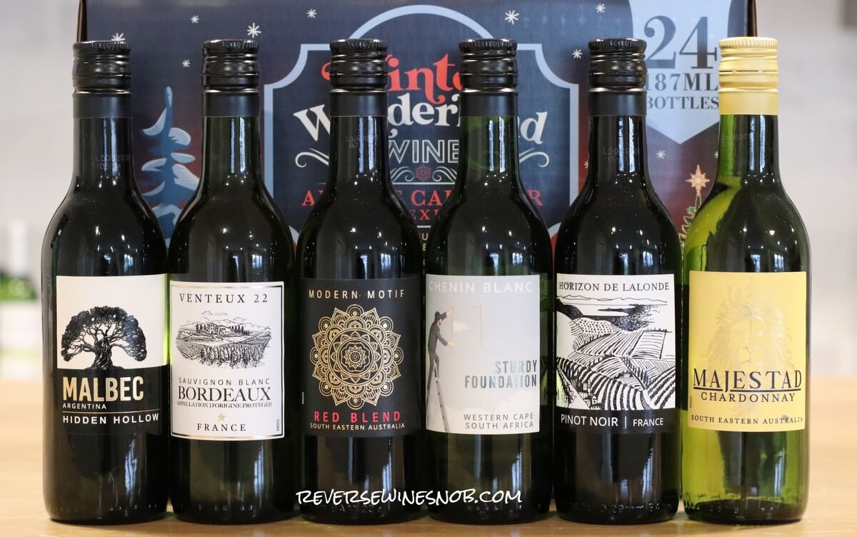 Aldi Winter Wonderland Wine Advent Calendar Days 13-18
