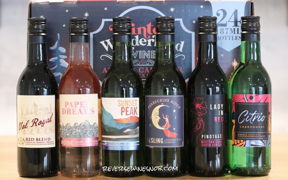 Aldi Winter Wonderland Wine Advent Calendar Days 7-12