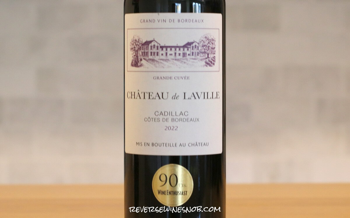 2022 Chateau de Laville Cadillac Cotes de Bordeaux