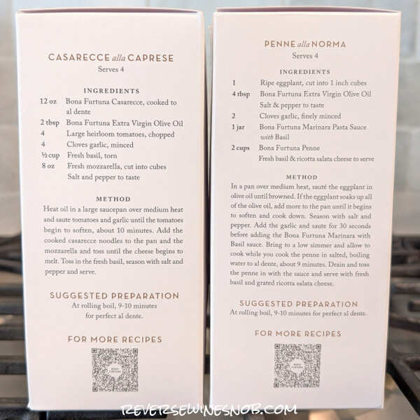 Bona Furtuna Pastas Side 1